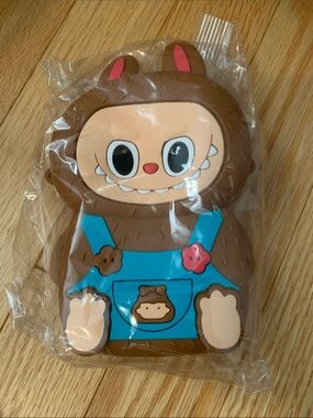 New Labubu Plush Squishy Toy Zip up Pouch with- Kids Toys